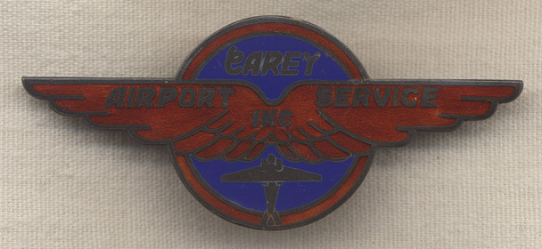 Fabulous Sterling Hat Badge from Carey Airport Service