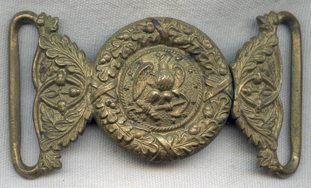 Spanish-American War Period US Navy Officer Belt Buckle