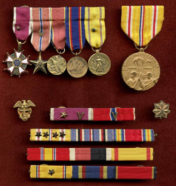 Medals, Photos, Commissioning Jack, and Lucky Bag of 1925 USNA Graduate Captain Frederick Frank Sima