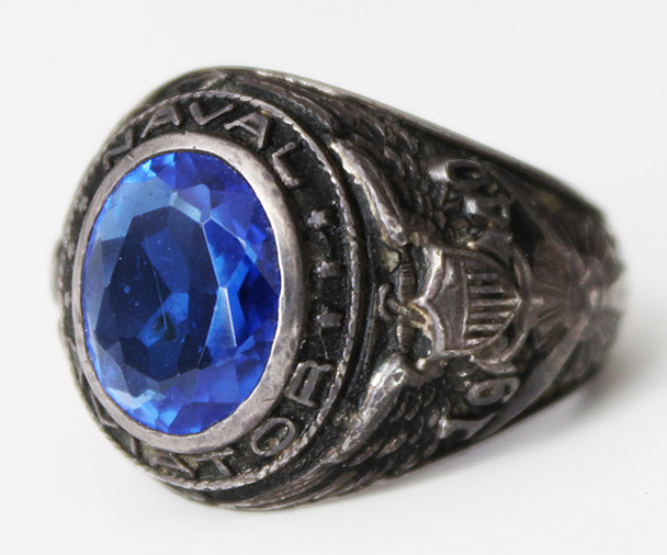 Sterling 1940 Pensacola Naval Air Station (NAS) Pilot Ring by Balfour with Serial Number