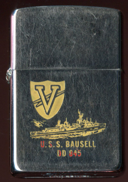 1965 USN Destroyer USS Bausell DD-845 Zippo Lighter