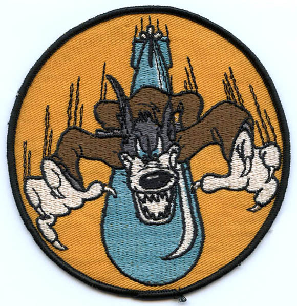 Fabulous WWII US Navy Torpedo Squadron 60 (VT-60) "Wicked Wolf" Jacket Patch