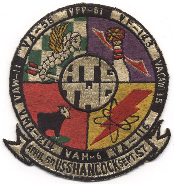 1957 Japanese Made USS Hancock Group II Gaggle Patch