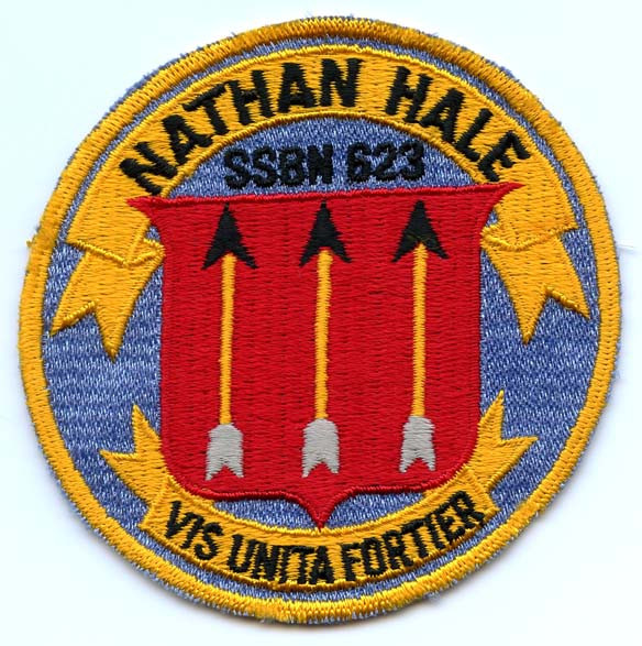 1960's Submarine Patch for USS Nathan Hale SSBN-623