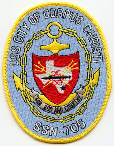 1980's Submarine Patch for USS City of Corpus Christi (SSN-705)
