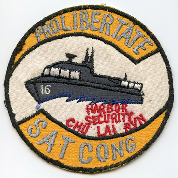 Great ca 1968 US Navy Harbor Security Chu Lai RVN Jacket Patch Saigon-Made