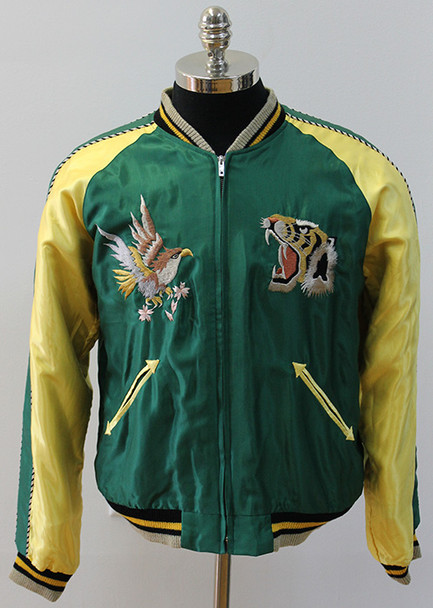 Cool Vintage Look Reversible Japan Jacket with Huge Dragon Head. Modern Made by Toyo Tailor in Japan