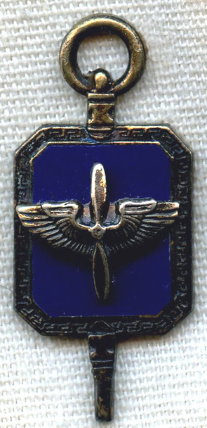 Sterling WWII USAAF Watch Fob/Charm
