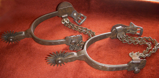1910s-1920s August Buermann Iron Spurs with Chains NO LONGER AVAILABLE