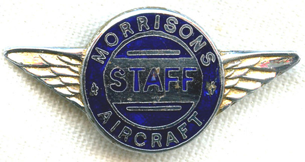 WWII Morrisons Aircraft Employee Badge from UK