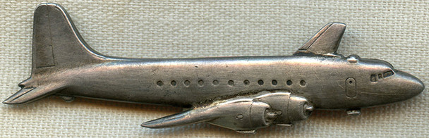Rare, HUGE WWII Douglas C-54 Skymaster Transport Aircraft Pin