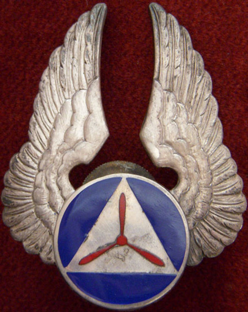 Sterling WWII Civil Air Patrol (CAP) Pilot Hat Badge by Robbins Co.
