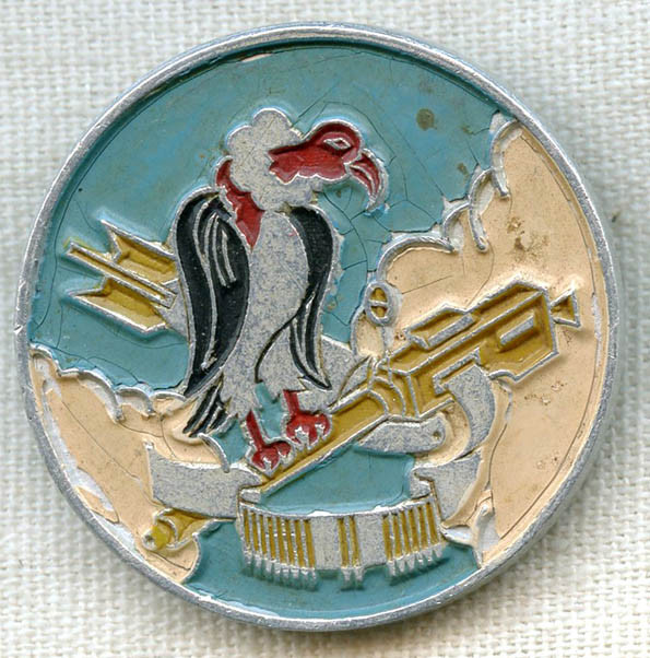 Rare WWII USAAF 826th Bomb Squadron DI Made in France by Augis