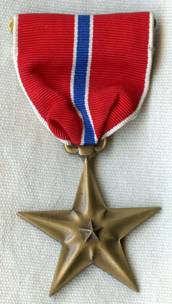 WWII Bronze Star Medal Engraved to Thomas F. Craig Sr, USAAF Pilot