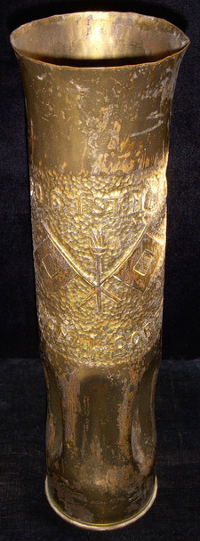 USAS Related WWI Trench Art Shell Co. G, 1st Motor Mechanic Regiment (MMRT) Signal Corps