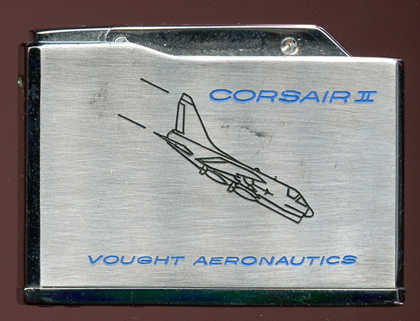 Unfired Mid-1960s Vought Corsair II (A-7) Aircraft Promotional Lighter by Roland Japan