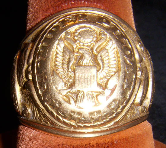 Extremely Rare WWII USAAF Glider Pilot Grade Ring in 10K Gold by
