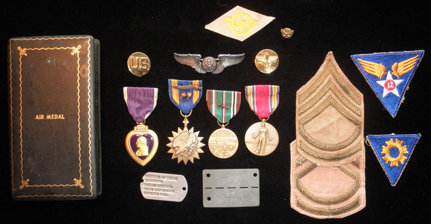 Great WWII USAAF POW Caterpillar Club Grouping