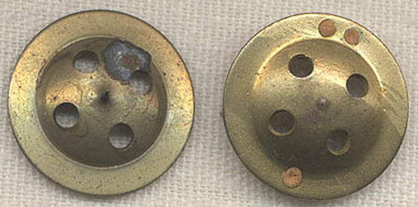 Pair of WWII Brass Trouser Escape Compass Buttons
