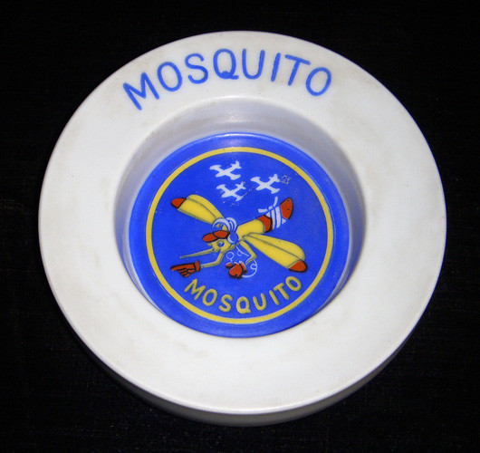 Korean War Ashtray for USAF Mosquito Squadron (6147th Tac Con Grp)