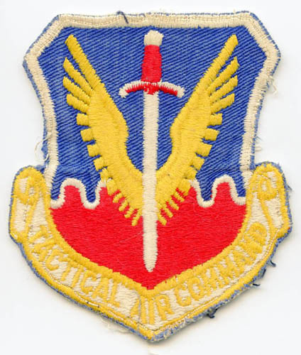 1960s USAF Tactical Air Command Patch in Used Condition