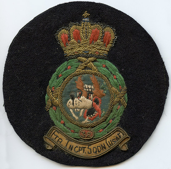 Ca. 1959 USAF 32nd Fighter-Interceptor Sq. Patch in Bullion & Silk