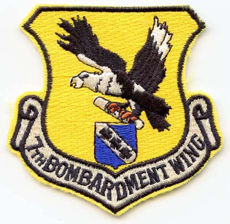 1990s USAF 7th Bombardment Wing Patch