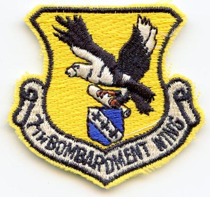 Small 1990s USAF 7th Bombardment Wing Patch