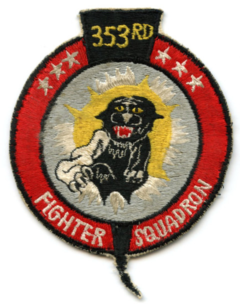 Early 1970s USAF 353rd Tactical Fighter Squadron Jacket Patch Japanese-Made<p>NOT AVAILABLE