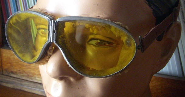 Beautiful WWI USAS Pilot Goggles of 2nd Lieutenant Robert Worthington Cumming