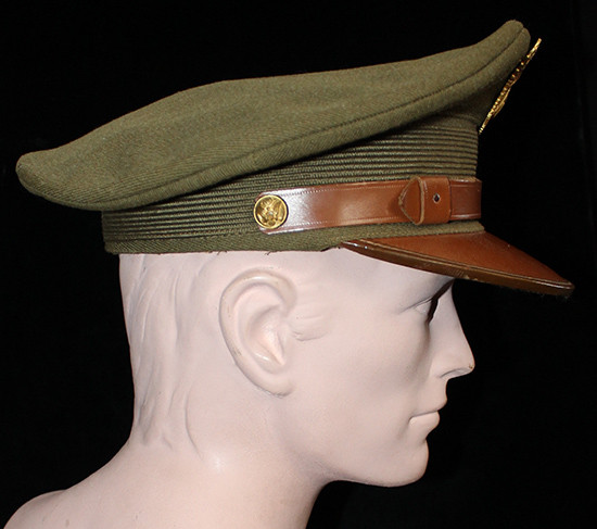 Classic 1930's US Army / US Air Corps Officer Visor Hat w/ Beautiful "V" Wing Badge