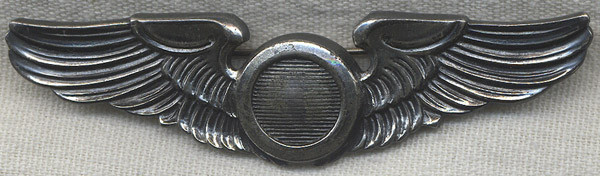 RARE WWII Army Air Force Observer Wing By General Insignia