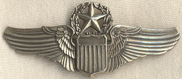 Gorgeous Early WWII Command Pilot Wing Unmarked Balfour in Sterling