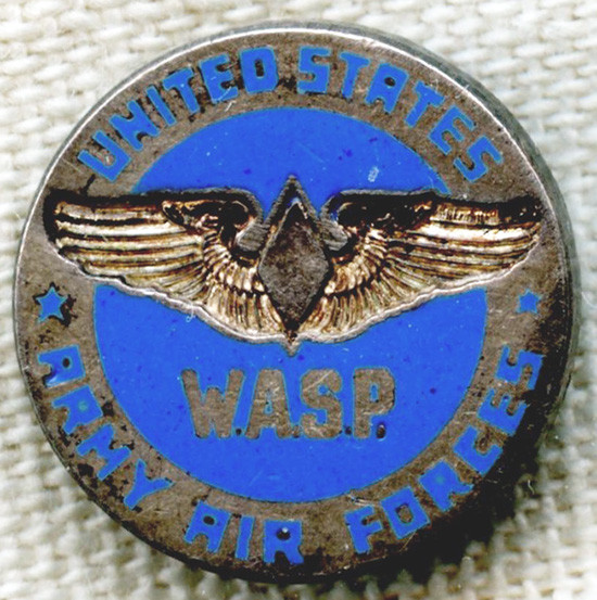 Extremely Rare WWII USAAF W.A.S.P. Discharge Pin in Sterling by AMICO