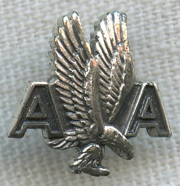 Circa 1950 American Airlines 1 Year of Service Sterling Pin by Balfour
