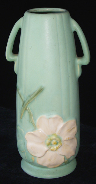 1930s Weller Pottery Vase with Floral Motif <p> NO LONGER AVAILABLE