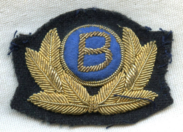 Circa 1960s Britannia Airways Bullion Hat Badge