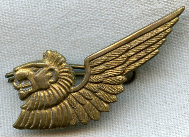 Late 1940s British Overseas Airways Corp. (BOAC) Flight Attendant Cap Badge