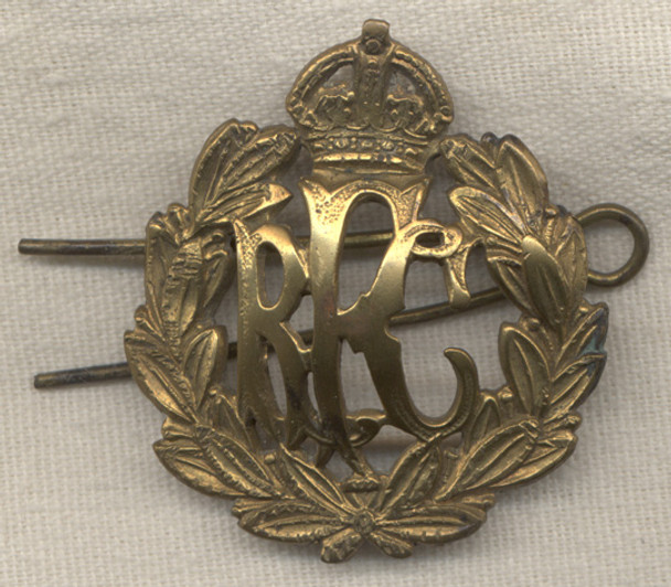 World War I Royal Flying Corps Enlisted Man Hat Badge