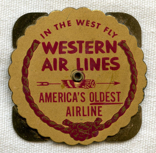 1952 Western Air Lines Perpetual Calendar