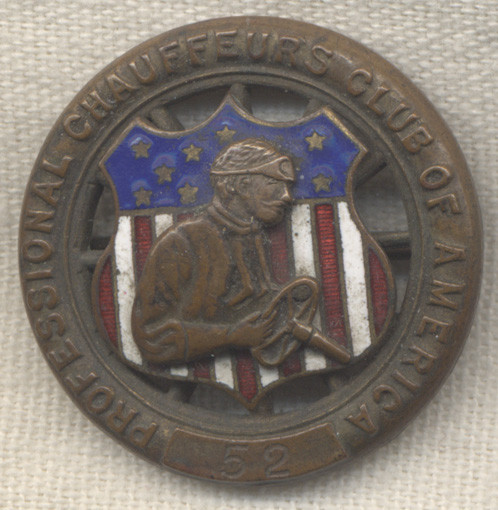 Professional Chauffeurs Club of America Badge
