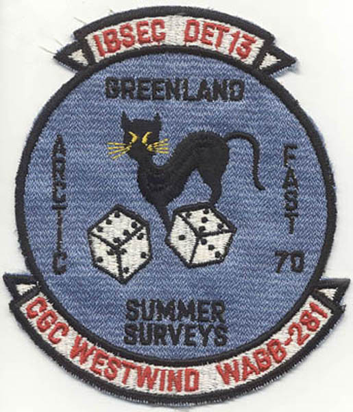 Circa 1970 USCGC Cutter Westwind (WAGB-281) IBSEC Det. 13 Jacket Patch
