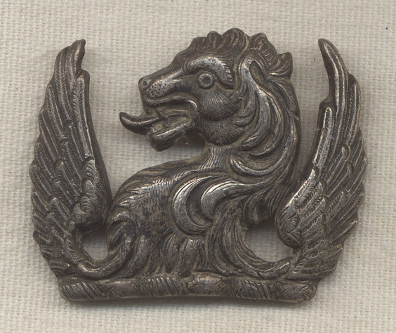 Early Ayrshire Yeomanry Hat Badge in Leaded Silver Plate