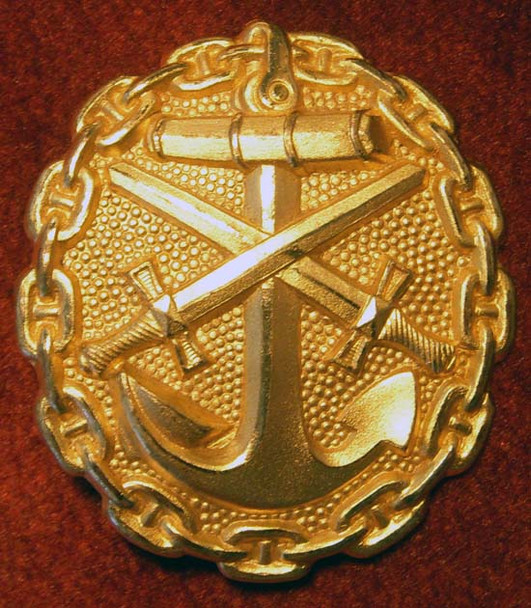WWI Gold German Naval Wound Badge