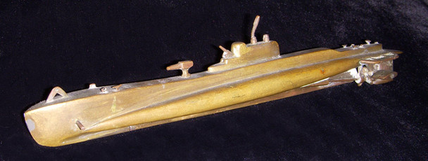 WWI German U-Boat Model in Bronze (or Brass)