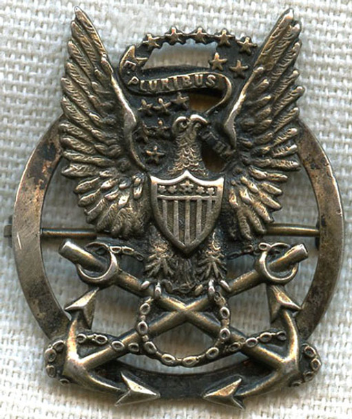 Beautiful WWI US Navy Sweetheart Pin in Sterling - 1st One I've Seen!