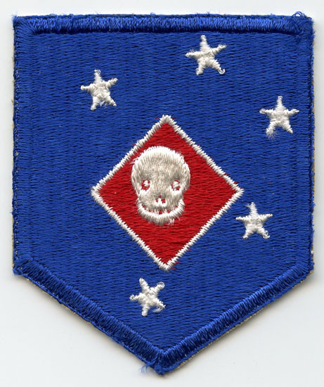 Mint & Beautiful WWII USMC Raiders Shoulder Patch with "Smiling Skull" NO LONGER AVAILABLE
