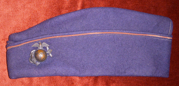 Very Cool WWI US Marine Corps Unofficial Enlisted Man Dress Blue Overseas Cap