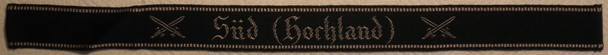 Third Reich German "Sud (Hochland)" WWI Veteran's Cuff Title