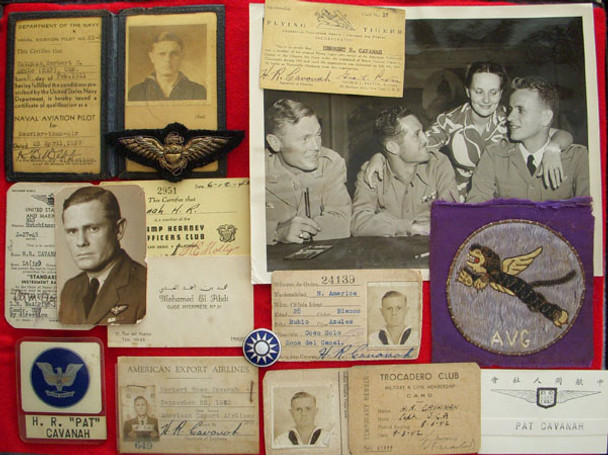 WWII Grouping of AVG Flight Leader, Pilot Herbert R. "Pat" Cavanah